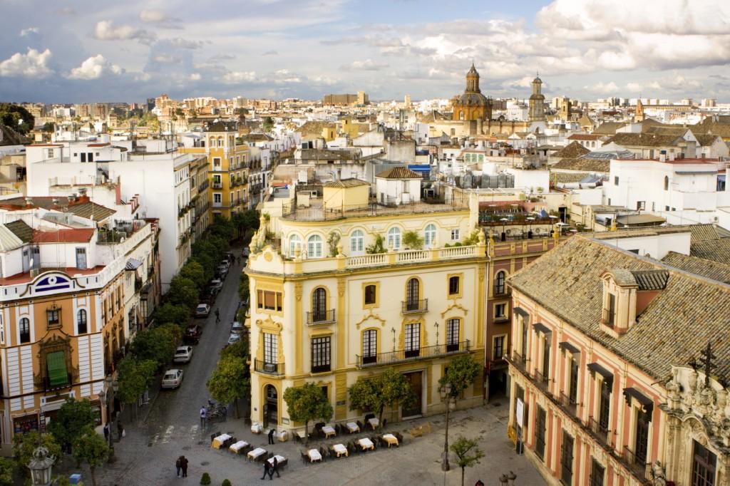 Aerial view of Seville, 西班牙